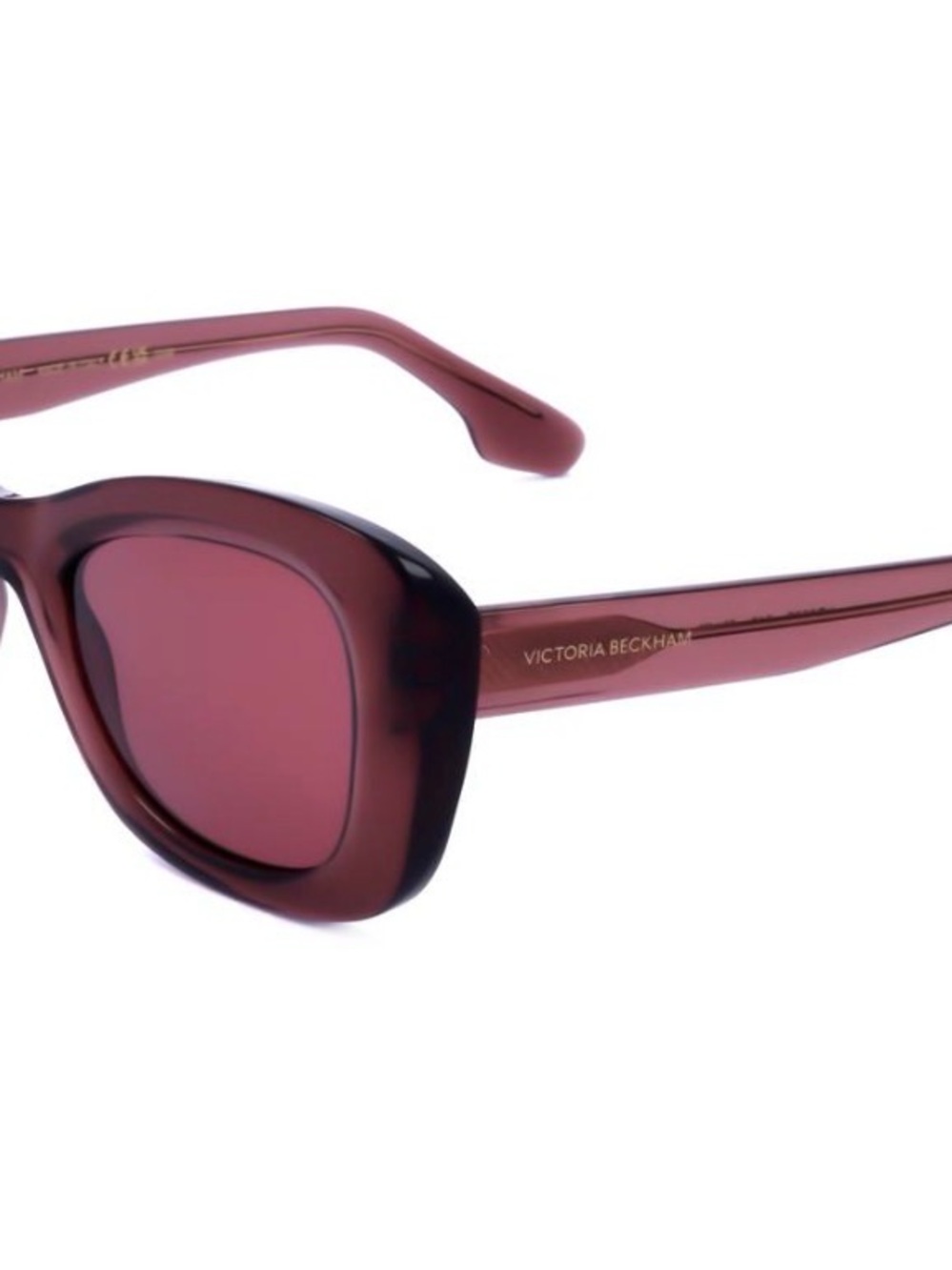 Brand New Victoria Beckham Pink Rectangle Sunglasses - Picture 4 of 6